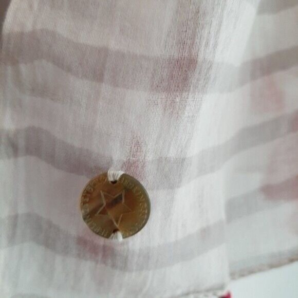 LIEBLINGSSTUCK Cotton Light Large Scarf Wrap Pink Grey & White O/S - Picture 5 of 11